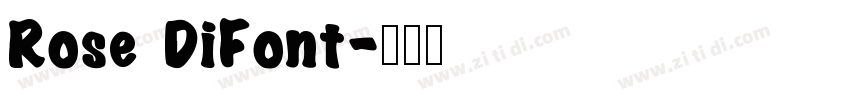 Rose DiFont字体转换